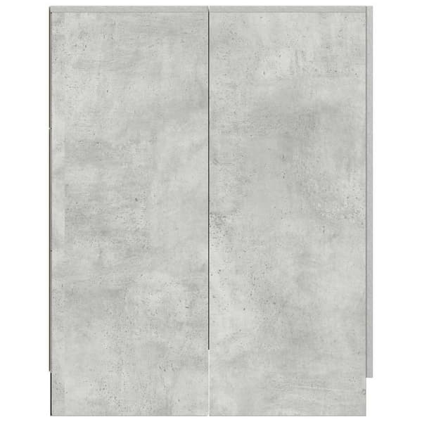 vidaXL Pesukonekaappi betoninharmaa 70,5x71,5x91,5 cm