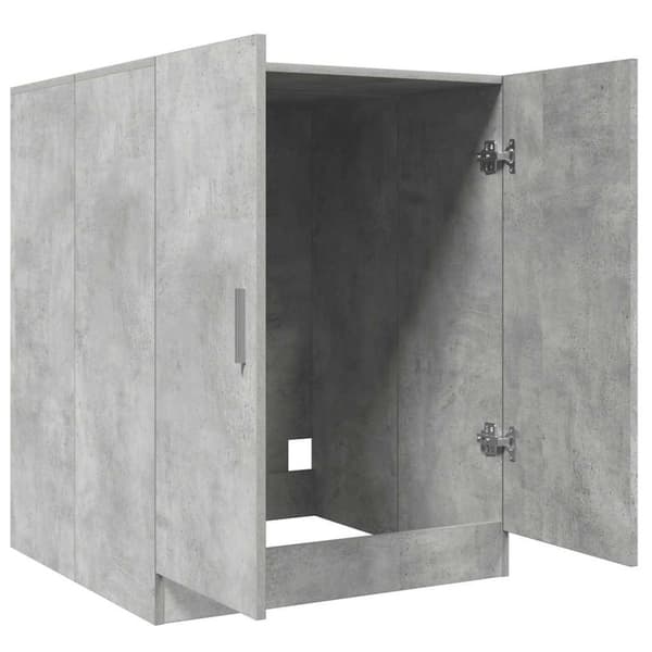 vidaXL Pesukonekaappi betoninharmaa 70,5x71,5x91,5 cm