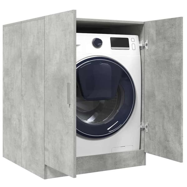 vidaXL Pesukonekaappi betoninharmaa 70,5x71,5x91,5 cm