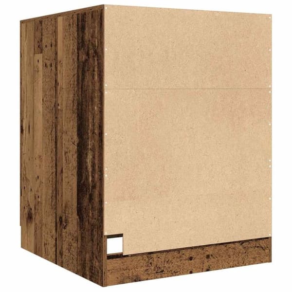 vidaXL Tvättmaskinsskåp åldrat trä 70,5x71,5x91,5 cm