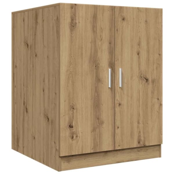vidaXL Tvättmaskinsskåp artisan ek 70,5x71,5x91,5 cm