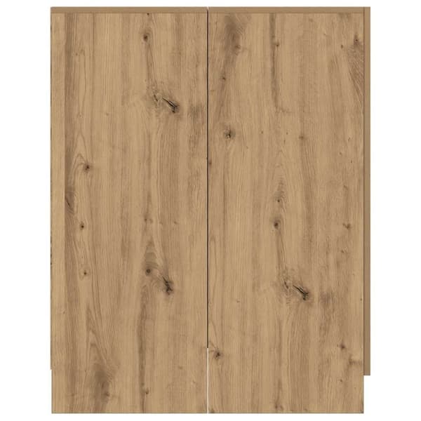 vidaXL Tvättmaskinsskåp artisan ek 70,5x71,5x91,5 cm