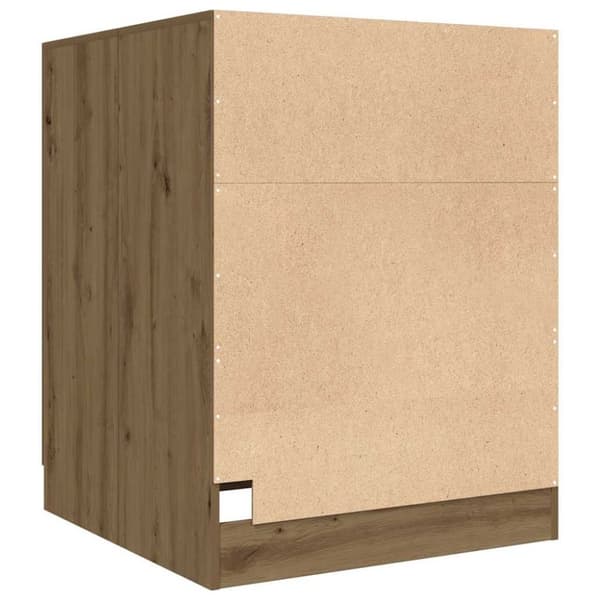 vidaXL Tvättmaskinsskåp artisan ek 70,5x71,5x91,5 cm