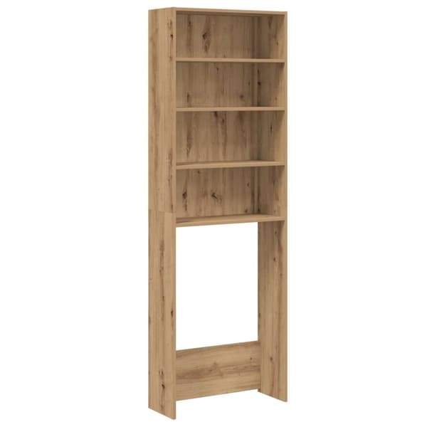 vidaXL Tvättmaskinsskåp artisan ek 64x24x190 cm