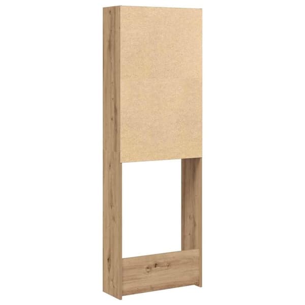 vidaXL Tvättmaskinsskåp artisan ek 64x24x190 cm