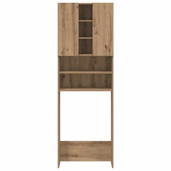 vidaXL Pesukonekaappi käsityöläinen tammi 64x25,5x190 cm