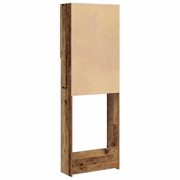 vidaXL vaskemaskineskab 64x25,5x190 cm antikt træ
