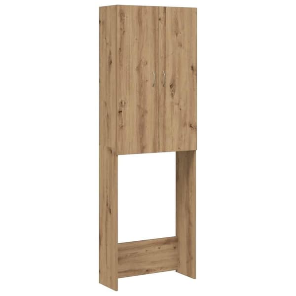 vidaXL Pesukonekaappi käsityöläinen tammi 64x25,5x190 cm