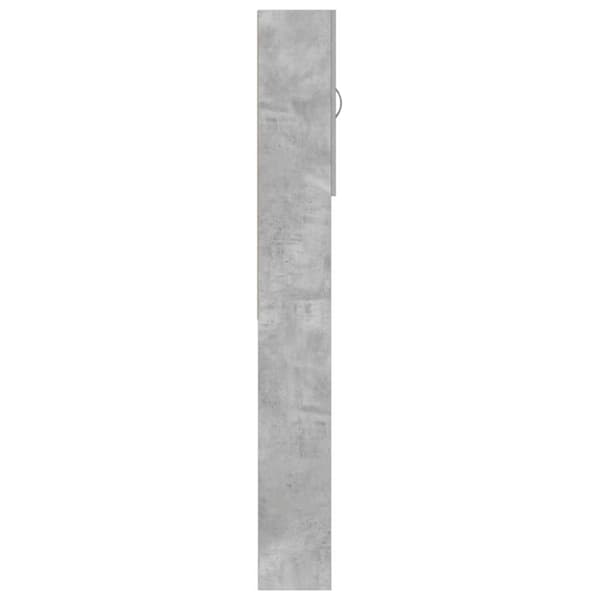 vidaXL Vaskemaskinskap betonggrå 64x25,5x190 cm