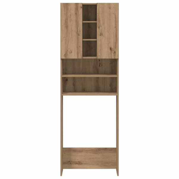 vidaXL Vaskemaskinskap artisan eik 64x25,5x190 cm