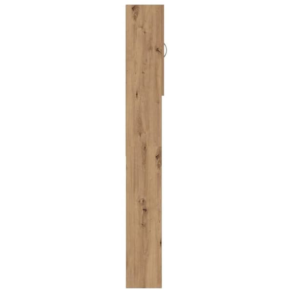 vidaXL Vaskemaskinskap artisan eik 64x25,5x190 cm