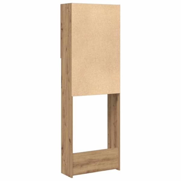 vidaXL Vaskemaskinskap artisan eik 64x25,5x190 cm