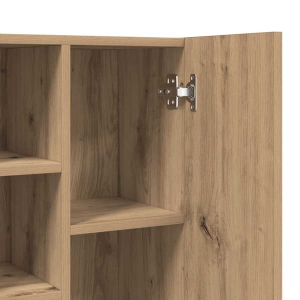 vidaXL Vaskemaskinskap artisan eik 64x25,5x190 cm