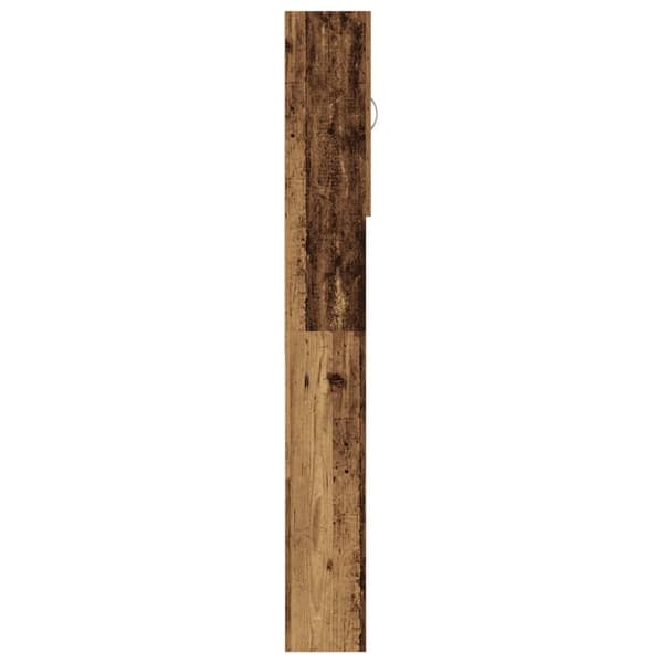 vidaXL Vaskemaskinskap gammelt tre 64x25,5x190 cm