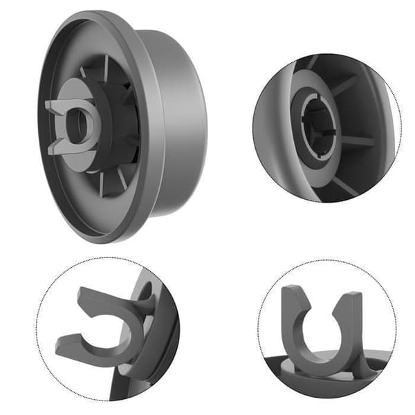Diskar till diskmaskin - Bosch - Siemens - Paket om 8 - 36mm - Undervagn