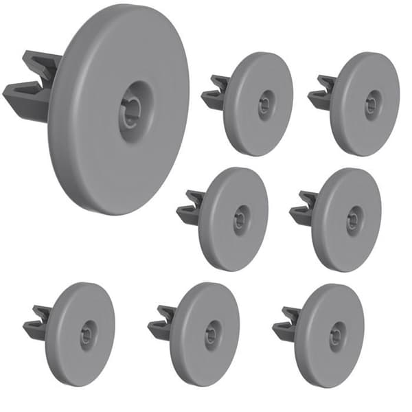 Diskmaskiner - Universella - 8-pack - Kompatibla med AEG, Candy, Electrolux - 40mm - Nedersta korgen
