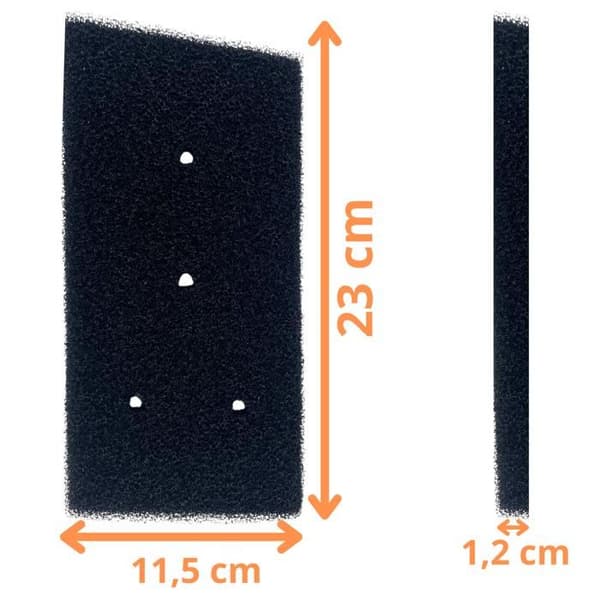 Filter - Whirlpool - 481010716911 - Pack of 2 - Compatible with Tumble Dryer - Black