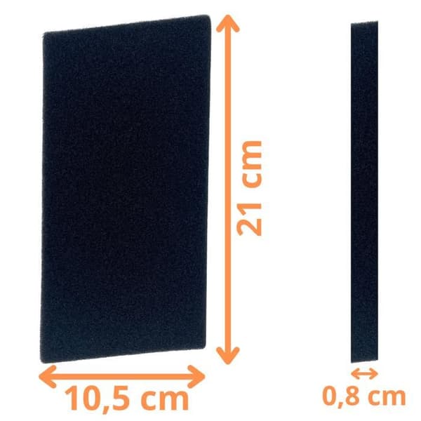 Filtre - Whirlpool - 481010354757 - Pack med 2 - Kompatibel med Torktumlare - Svart