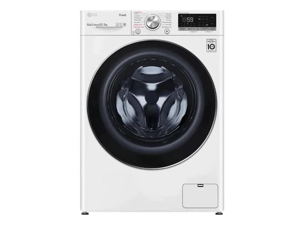 LG Washing machine with dryer | F2DV5S8S2E | Energy efficiency class C/E | Front loading | Washing capacity 8.5 kg | 1200 RPM | Depth 48 cm | Width 60