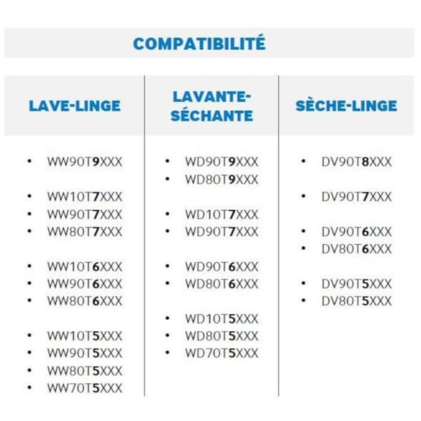Överläggningssats - SAMSUNG - SKK-UDW - Vit - Tvättmaskin och torktumlare - 60.5 cm