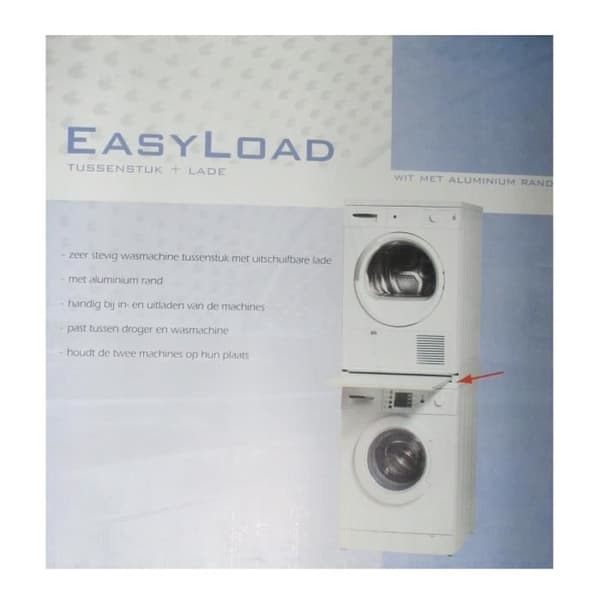 STAPPNINGSSET FÖR TVÄTTMASKIN - UNIVERSAL EASYLOAD GLIDBACKTORK - BVMPIECES