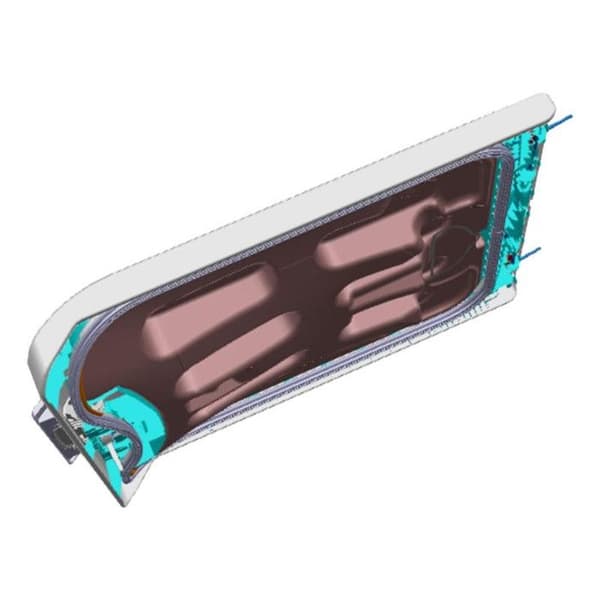 Helt vitt lock för tvättmaskin Electrolux 14022797402