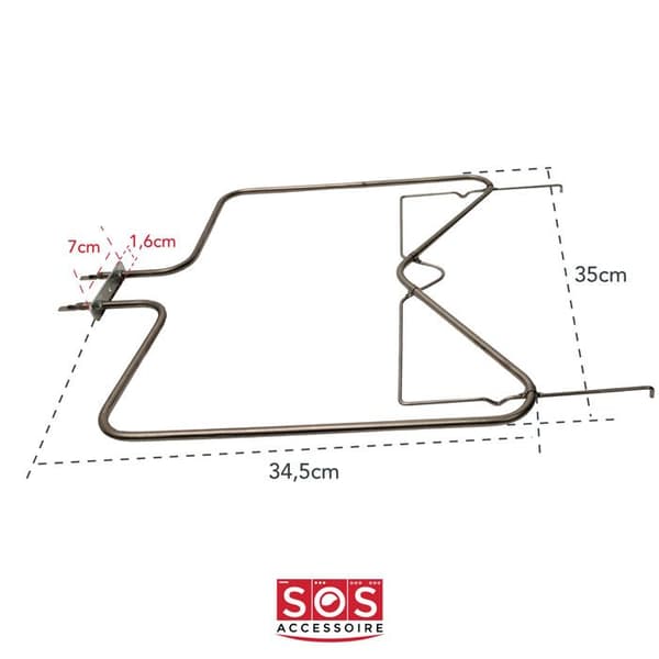 Nedre sulvärmare 1150W (266559-14402) - Ugn, spis - WHIRLPOOL, IGNIS, BAUKNECHT, IKEA WHIRLPOOL, LADEN, BRASTEMP