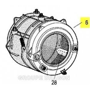 Tank - Ariston - C00119203 AQGD169HFR - 62L - Remskiva och lager