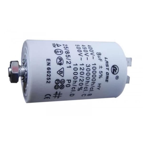 KONDENSTOR 8 MF 450V SISTA FÖR TVÄTTMASKIN - CAP514UN CAP514UN