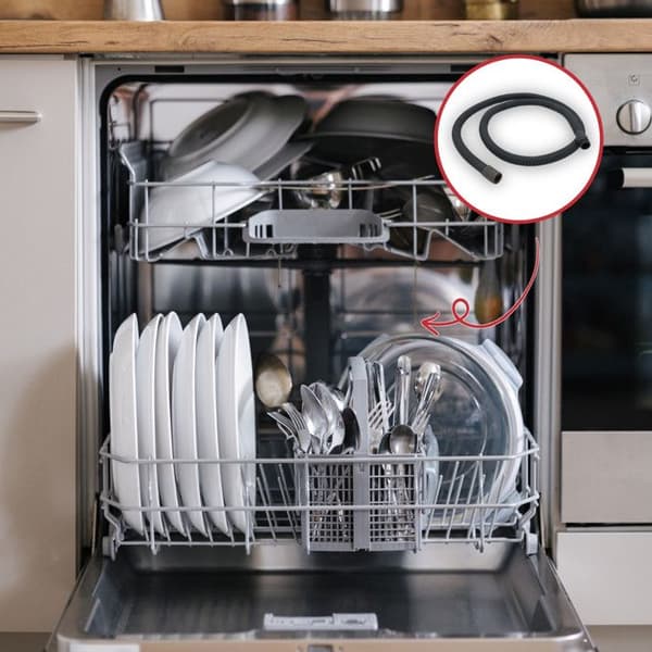 Original ersättningsavloppsslang för Hotpoint diskmaskin C00273284