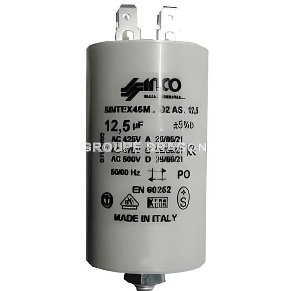 12,5UF-400-450V KONDENSATORS FASTMUTTER...