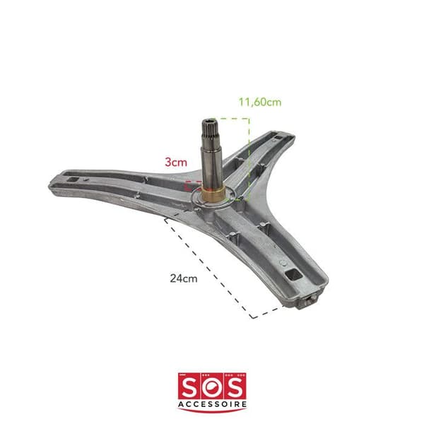 Lagerspindel för LG tvättmaskin WD14316FD 4434ER1008A WD14318FDK AMSQEFS
