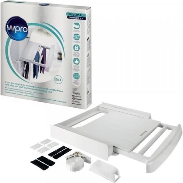 Premium 2 i 1 Universal Stacking Kit - MPM - SKP101 - För torktumlare och tvättmaskiner - Vit