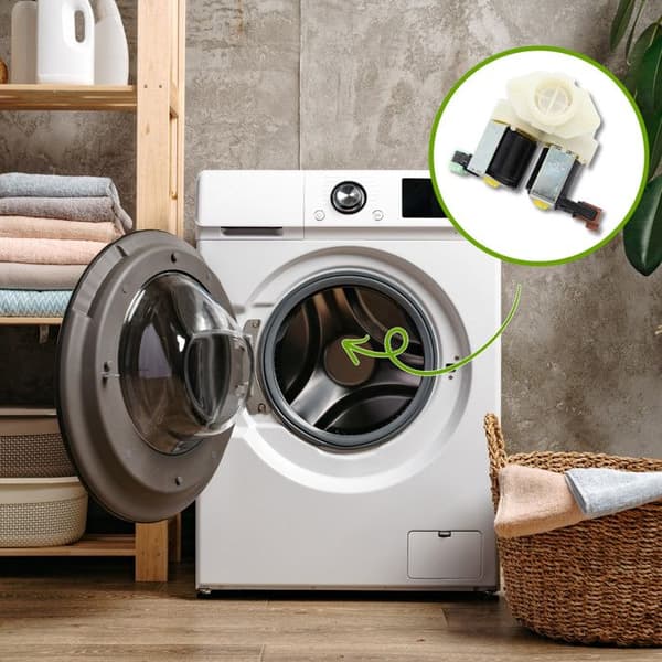 2-vägs magnetventil för Electrolux tvättmaskin FWA3112 913211844100 1325186110 FWT3121 (Faure) AWT