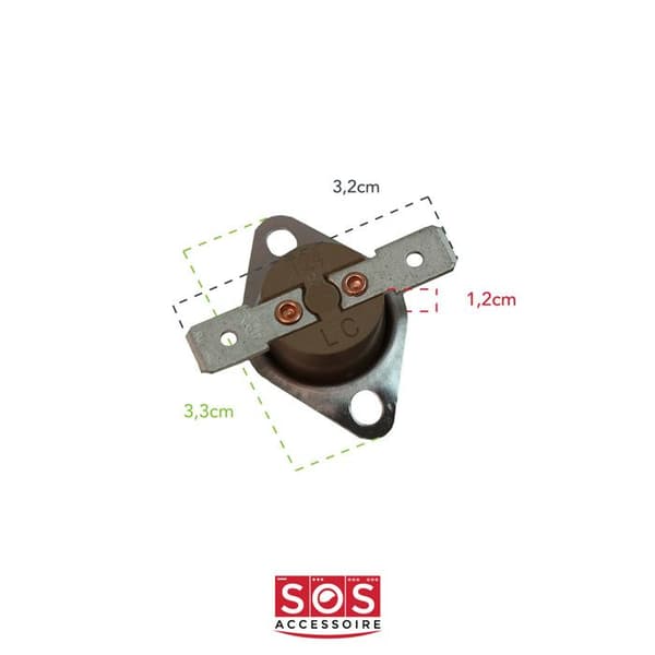 Kit 2 termostater (one shot + cykling) (89818-17153) - Torktumlare - ARISTON HOTPOINT, INDESIT, WHIRLPOOL (8929)