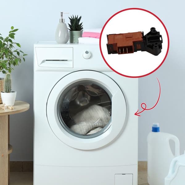 Dörrsäkerhet för BEKO tvättmaskin - ZV446T - Dörrbrytare - Originaltillverkade del