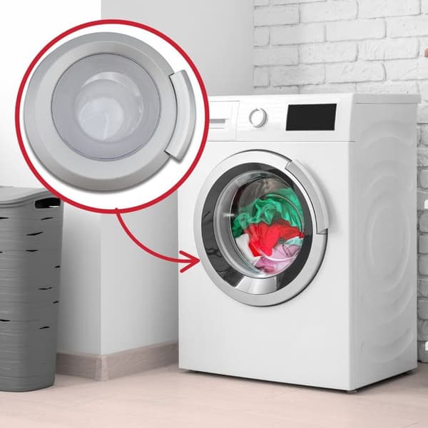 Komplett lucka till Bosch WAS32720FF03 704287 WAP24360FF/03 WAP24360FF03 tvättmaskin - Vit