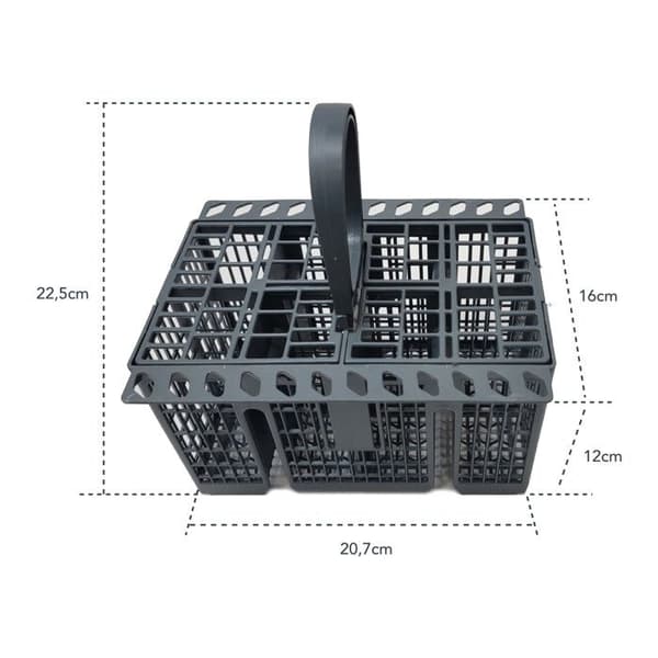 Grå bestickkorg för Hotpoint-Ariston diskmaskin LFZ3384AIX-HA 62872 - Originaltillverkade del