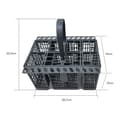 Miniatyrbild 2 av 6: Grå bestickkorg för Hotpoint-Ariston diskmaskin LFZ3384AIX-HA 62872 - Originaltillverkade del