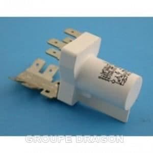 Anti-interferensfilter 0,1 µf 2x2 mohm för tvättmaskin INDESIT AF561 C00065987 1052 IDL420FR.C 562