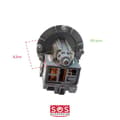 Miniatyrbild 2 av 5: Tömningspump - LG - EAU61383505 - Kompatibel diskmaskin - Vit färg - Originaldel