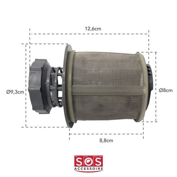 Mikrofilter (113394-16695) - Diskmaskin - BOSCH, SIEMENS, NEFF, GAGGENAU, BALAY, CONSTRUCTA, JUNKER, BAUKNECHT, WHIRLPOOL,