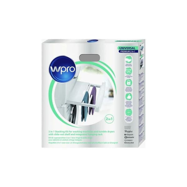 Universal Stacking Kit - WPRO - SKP101 - Skjuthylla - Integrerad torktumlare - 60x60 cm