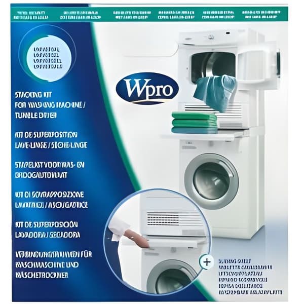 Överläggsset - WHIRLPOOL - Universell - Vit - För tumlare och tvättmaskin - 60cm