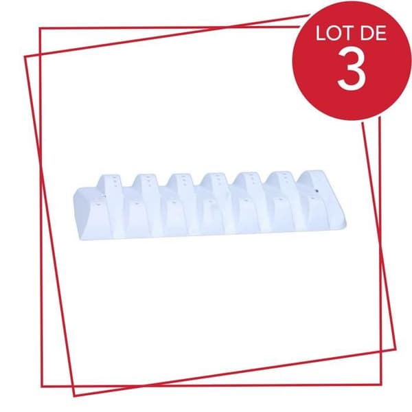 Set om 3 trummor - WHIRLPOOL - Kompatibel med BAUKNECHT, IGNIS, LADEN - Vit - Tillbehör för tvättmaskin