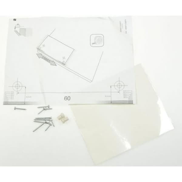 Dörrfrontfästsats för WHIRLPOOL 488000543155 diskmaskin - Vit - Installationstillbehör