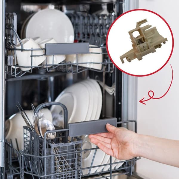 Dörrsäkerhet -lås- (256687-11595) - Diskmaskin - BEKO, WHIRLPOOL, FAR, CONTINENTAL EDISON, SELECLINE, BAUKNECHT, BLOMBER