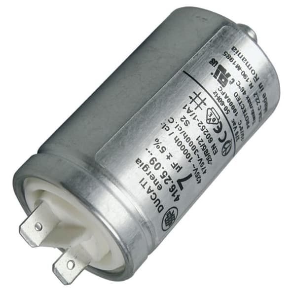 7MF kondensator - Torktumlare - CANDY, HOOVER, ELECTROLUX, AEG, ARISTON HOTPOINT, IBERNA, ZEROWATT, OSTEIN, ROSIERES, ASKO (16593)