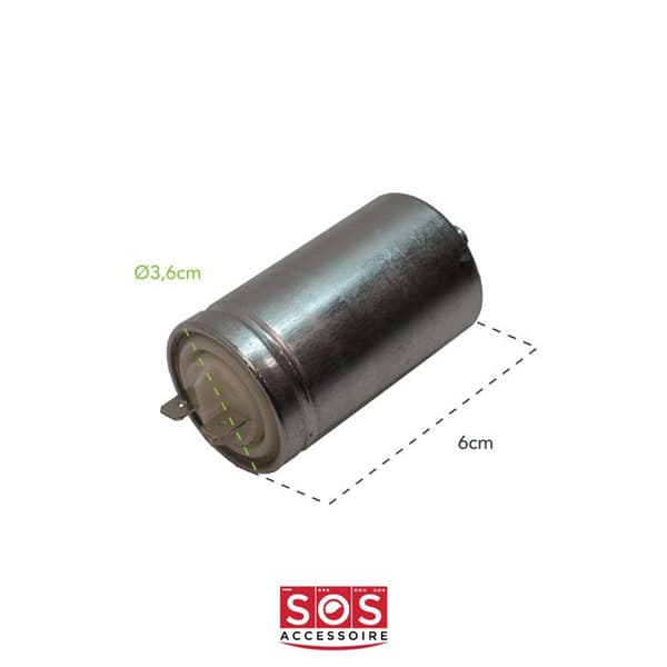 Kondensator 7MF (269386-25291) - Torktumlare - CANDY, HOOVER, ELECTROLUX, AEG, ARISTON HOTPOINT, IBERNA, ZEROWATT, OSTEIN, ROSIERES