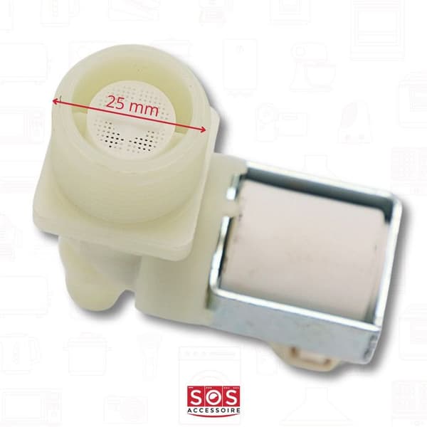 SOS Tillbehör Elektromagnetisk ventil för Diskmaskin 481228128462 AEG, BAUKNECHT, BRANDT, IGNIS, IKEA, IKEA WHIRLPOOL, LADEN, RADIOLA, WH